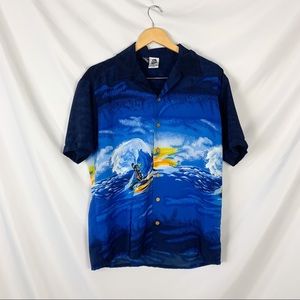 Kennington LTD Hawaiian Button Shirt Surfer Sz Med